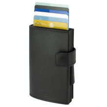 Ögon Cascade Wallet Snap Kartenetui RFID-safe Schwarz / Schwarz