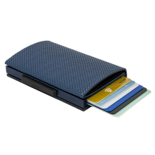 Ögon Cascade Wallet Kartenetui RFID-safe Traforato Blau