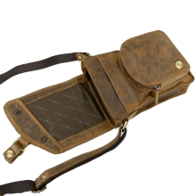 Greenburry Vintage 1712-25 Leder Messenger Schultertasche