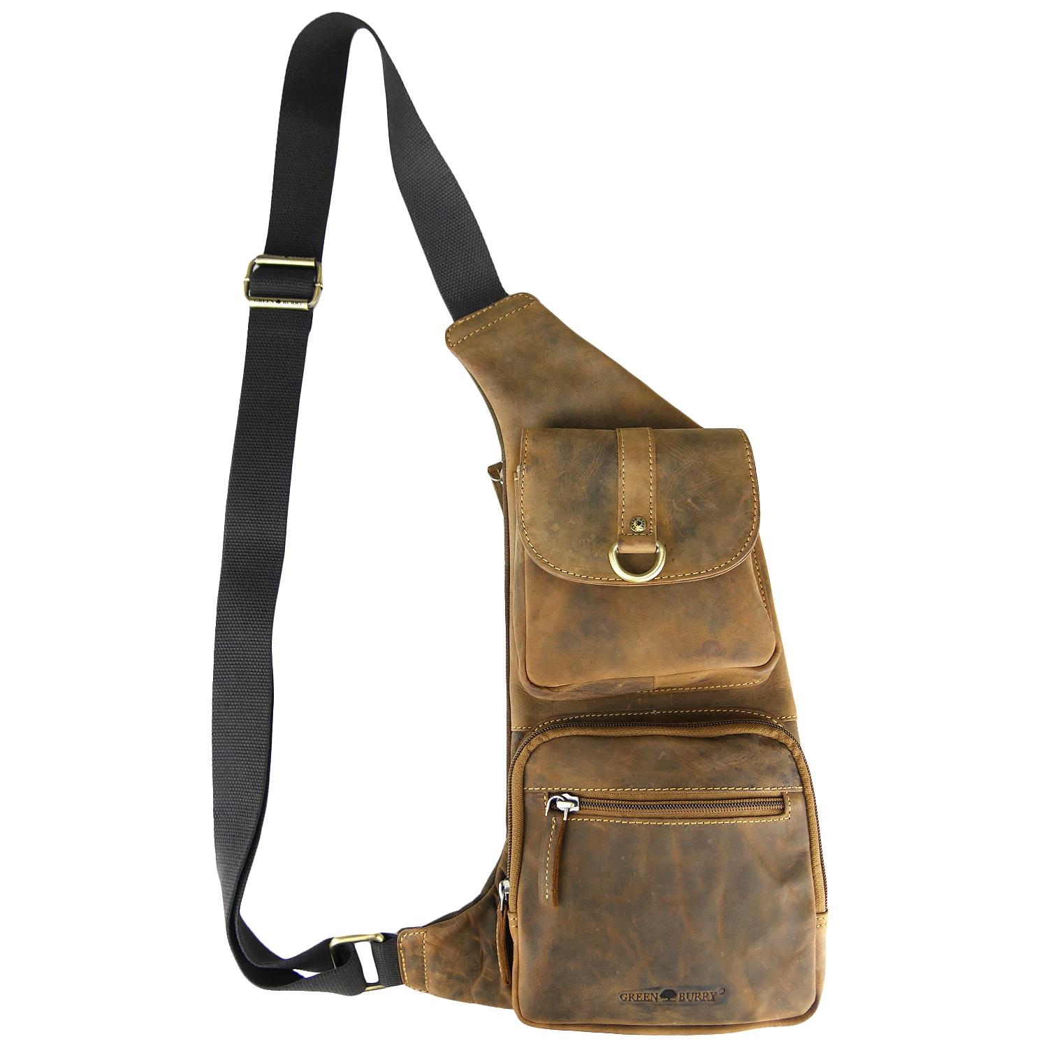 Greenburry Vintage 1612-25 Leder Schultertasche Body Bag