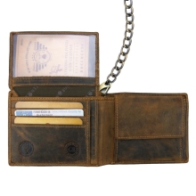 Greenburry Vintage 1705-DS-25 Leder Geldbeutel RFID-Safe  Münzfach