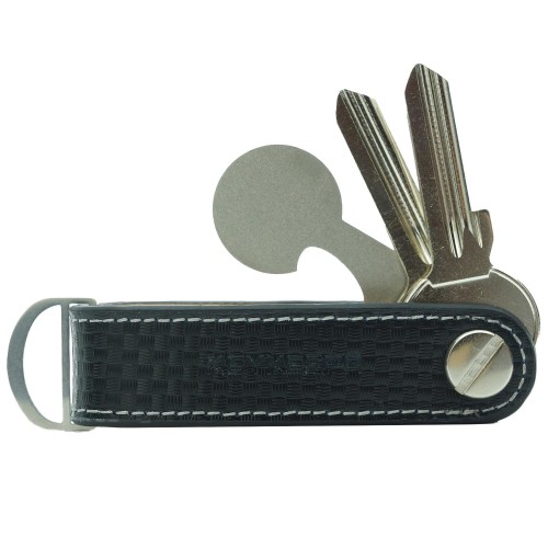 Keykeepa Loop Leder Key Organizer Schlüssel Manager Cubic Carbon