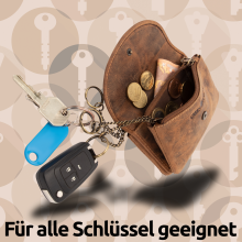 Darcis Vintage RFID Schlüsseltasche Leder