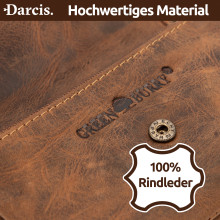 Darcis Vintage RFID Schlüsseltasche Leder