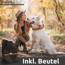 Darcis Hundehalsband Braun - Extrem robustes Lederhalsband aus hochwertigem Rindsleder - Ideal für starke Hunde - Halsband Hund - Hundehalsband Leder - Lederhalsband Hund - 50 - 57,5 cm Halsumfang