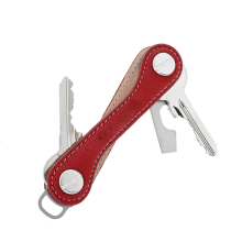 Keykeepa Leder Key Organizer Schlüssel Manager Nubuk Red