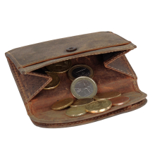 Greenburry Vintage 1798-25 Mini Leder Geldbörse mit Münzfach