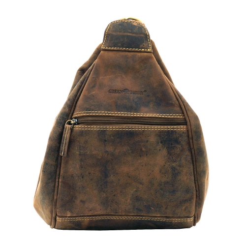 Greenburry Vintage 1717-25 2in1 Leder Rucksack und Umhängetasche