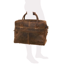 Greenburry Vintage 1742-A-25 Leder Weekender Reisetasche Sporttasche für Herren