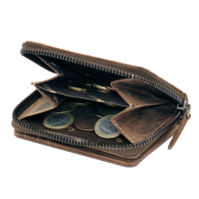 Greenburry Vintage 1667-25 Leder Mini Geldbeutel mit Münzfach