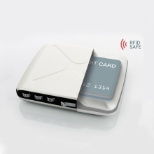 Ögon Code Wallet Mini Safe Kartenetui RFID-safe Blau
