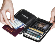 Ögon Quilted Passport Reisepassetui RFID-safe mit Münzfach