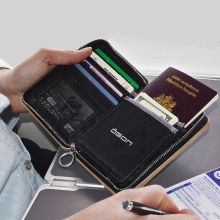 Ögon Quilted Passport Reisepassetui RFID-safe mit Münzfach Rose Gold