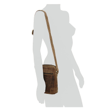 Greenburry Vintage 1832 Leder Schultertasche für Damen