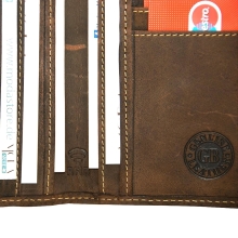 Greenburry Vintage 1794B Leder Kartenetui mit und ohne RFID-Schutz