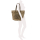 Sunsa Fabulous Grey 51854 Vintage Shopper Schultertasche aus Canvas und Leder für Damen