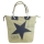 Sunsa 51868 Vintage Shopper Schultertasche aus Canvas für Damen