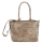 Sunsa Vintage 91054 Schultertasche aus Leder und Fell