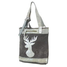 Sunsa Vintage 51941 Schultertasche aus Canvas für Damen